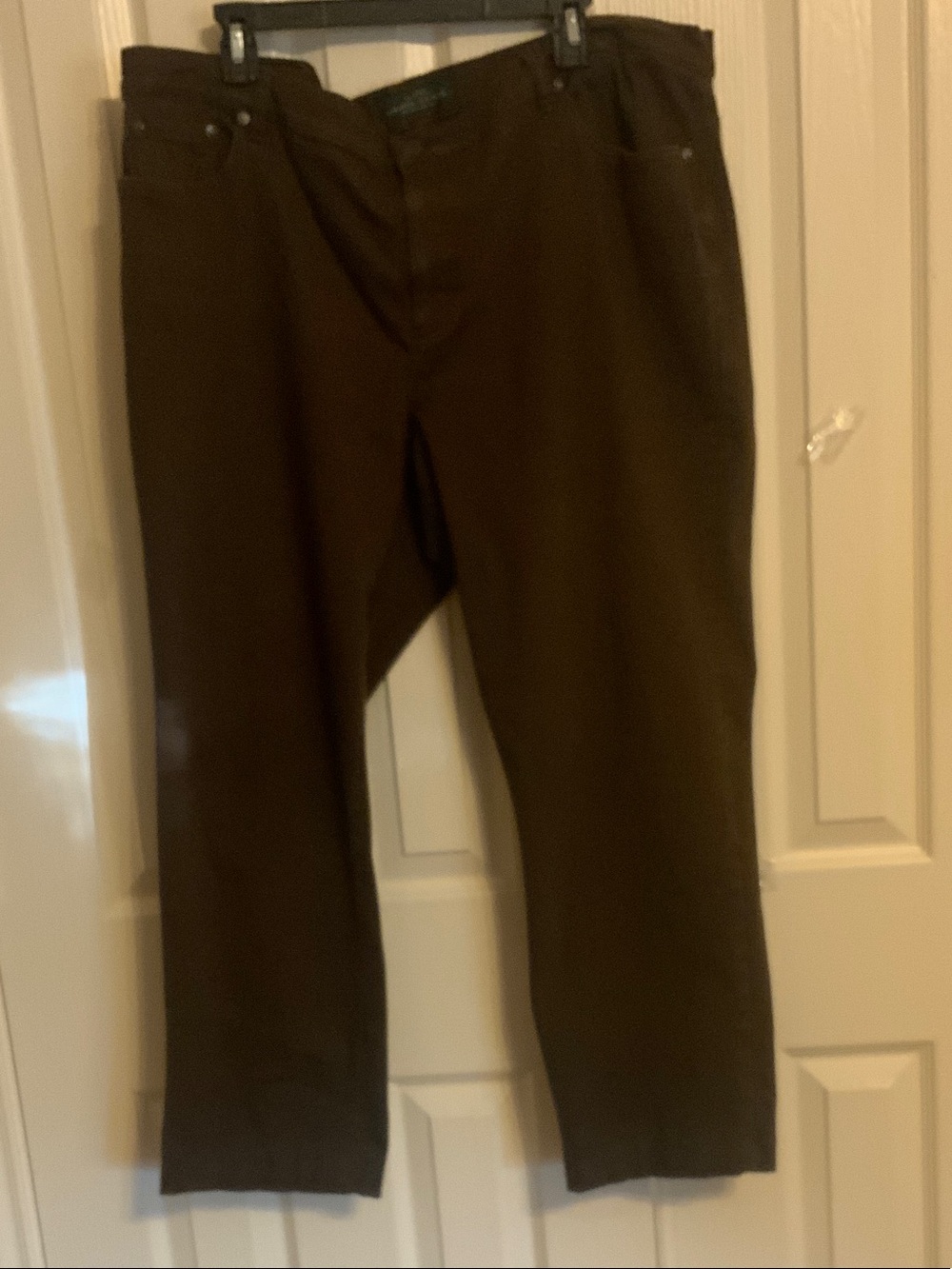 Ralph Lauren Ladies Dark Brown Chino Jeans - 22W